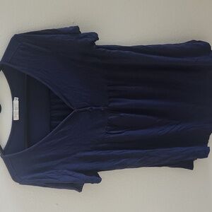 Bai Sheng GT Women's Blue V-Neck Top